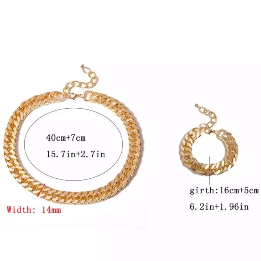“Royal Rank” Chain Link Gold Elegant Chic Bracelet - Picture 6 of 7